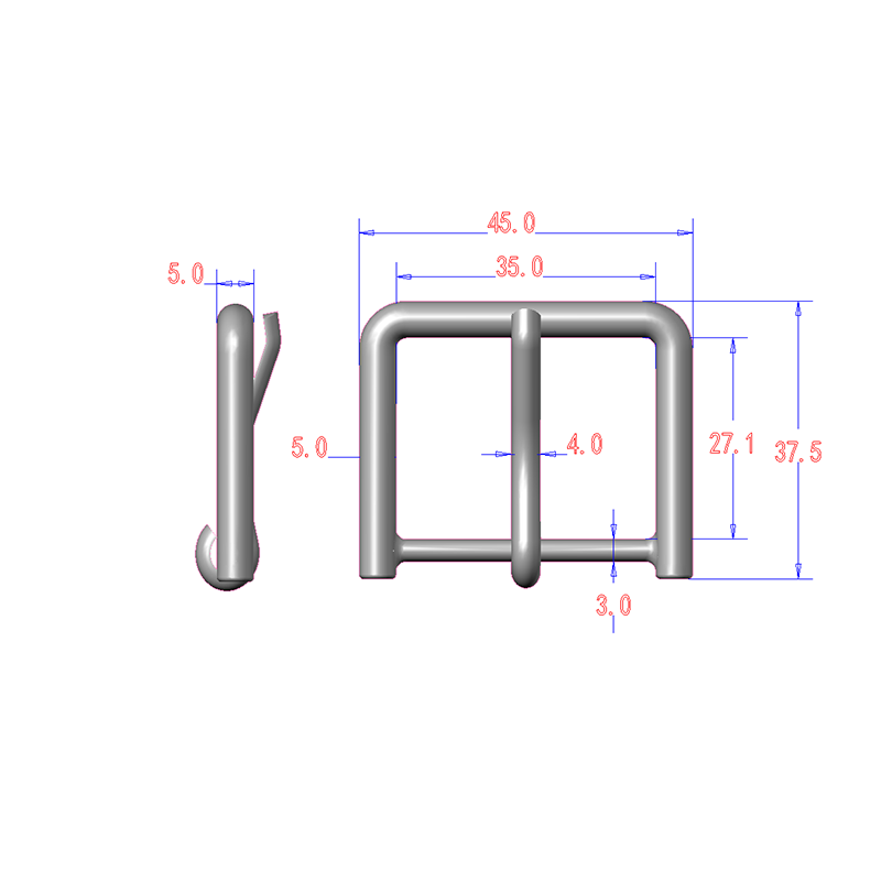 1 3/8"(35MM), hebillas de lengüeta, aleación de zinc, QHC5010