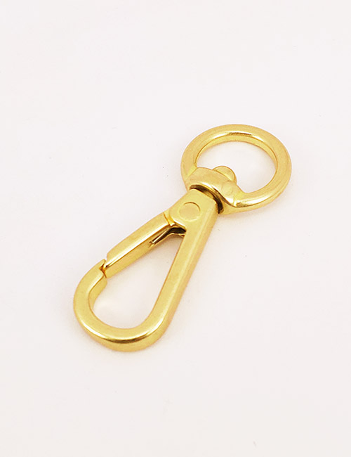 3/8" (11MM),旋转尾环钩扣钥匙扣万向狗扣链条扣,铜,WEA1008
