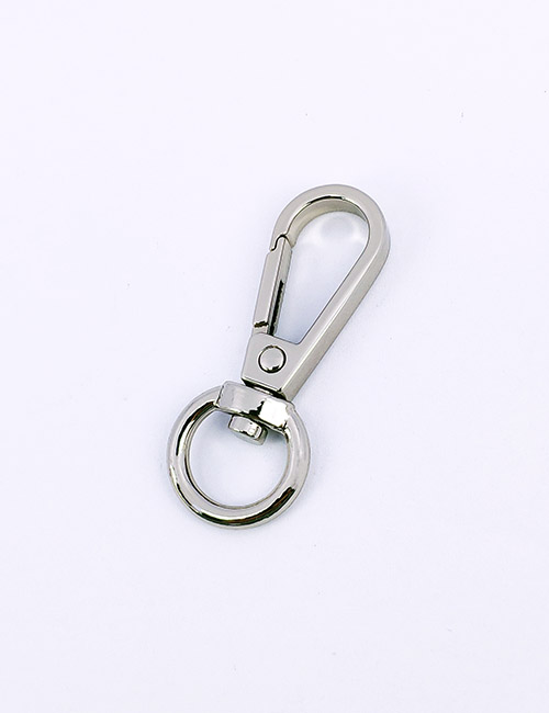 3/8" (11MM),旋转尾环钩扣钥匙扣万向狗扣链条扣,锌合金,WEA1009