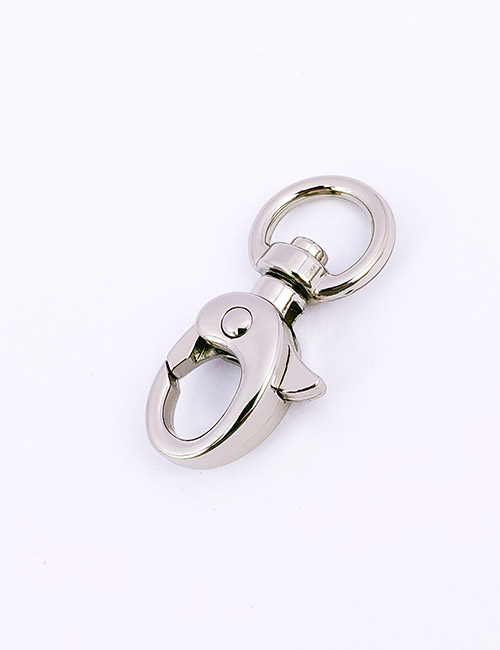 3/8" (9MM),旋转尾环钩扣钥匙扣万向狗扣链条扣,锌合金,WEO9009