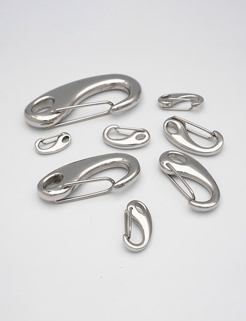 40MM, Starre Karabinerhaken, Edelstahl, WBD0001
