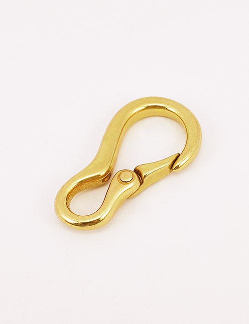 1/4" (7MM),固定尾环钩扣,钥匙扣狗扣链条扣,铜,WBO7002