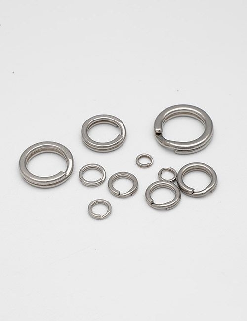 1/4"(7MM), geteilte Schlüsselringe, Edelstahl, VHO7001