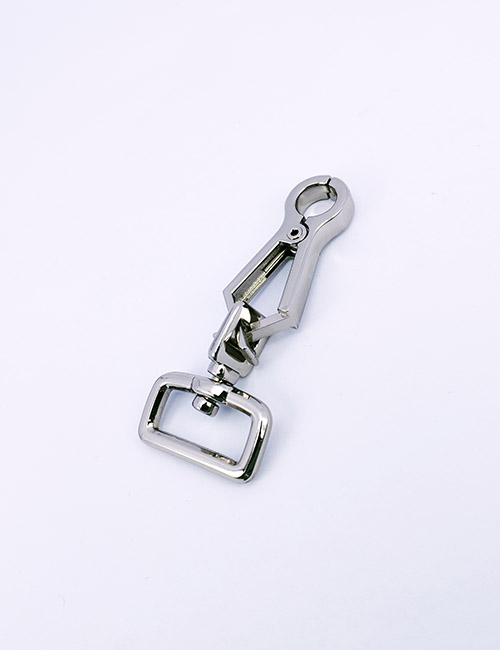 3/4" (19MM),旋转尾环钩扣钥匙扣万向狗扣链条扣,锌合金,WEA9010