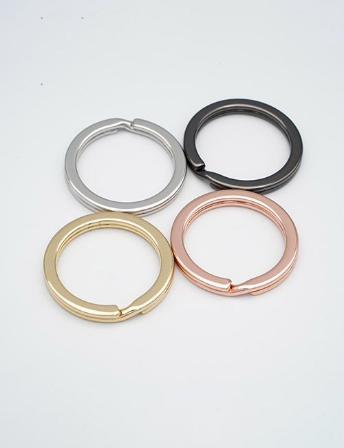 1 1/8" (27MM), Bölmeli Anahtar Halkaları, Çinko Alaşım, VHB7001