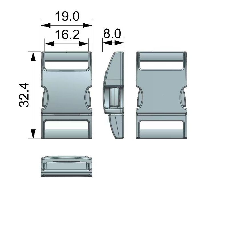 5/8" (16MM), Cataramă de strângere laterală, aliaj de zinc, QKA6003