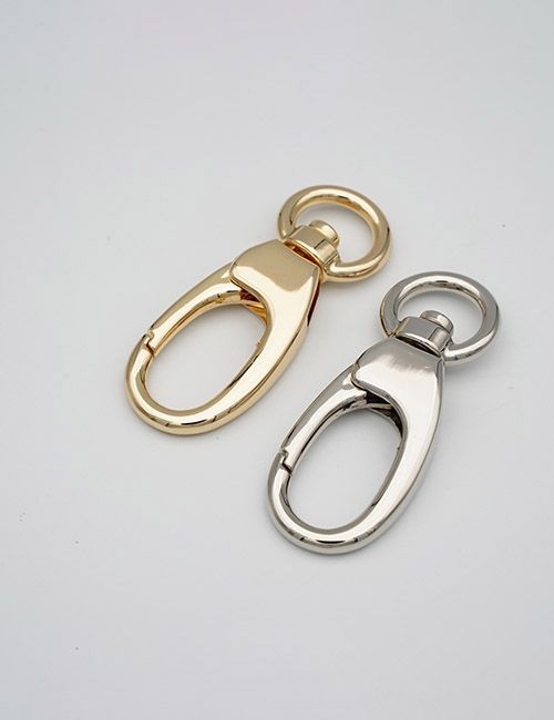 1/2"(13MM),旋转尾环钩扣钥匙扣万向狗扣链条扣,锌合金,WEA3007