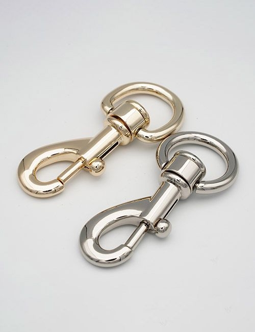 7/8"(22MM),旋转尾环钩扣钥匙扣万向狗扣链条扣,锌合金,WEB2001