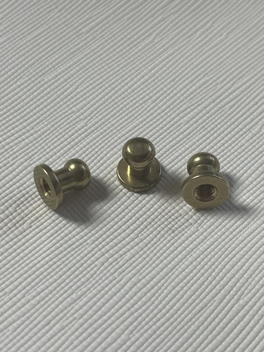 [PD057] 12L(7MM), borchie, ottone, PD057