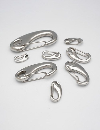 [WBD0001] 40MM, Starre Karabinerhaken, Edelstahl, WBD0001