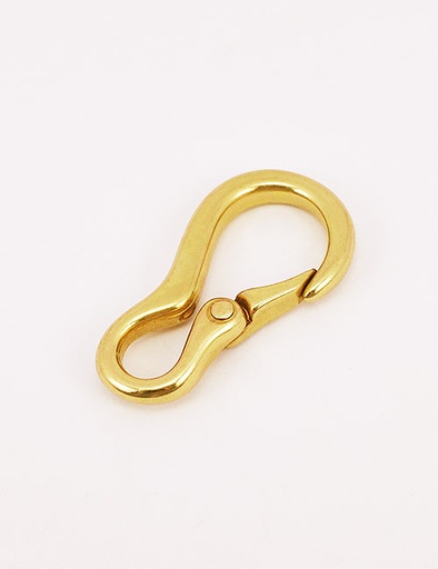 [WBO7002] 1/4"(7MM), starre Karabinerhaken, Messing, WBO7002