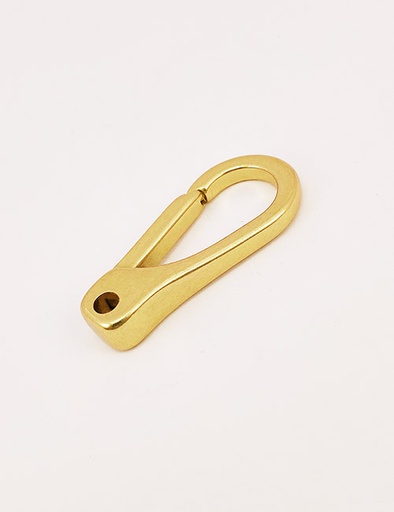 [WBO4001] 1/8"(4MM), starre Karabinerhaken, Messing, WBO4001