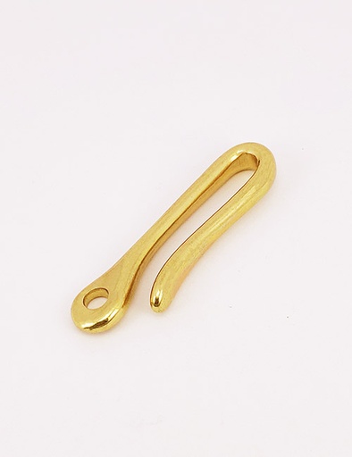 [WBO5002] 1/4"(5MM), starre Karabinerhaken, Messing, WBO5002