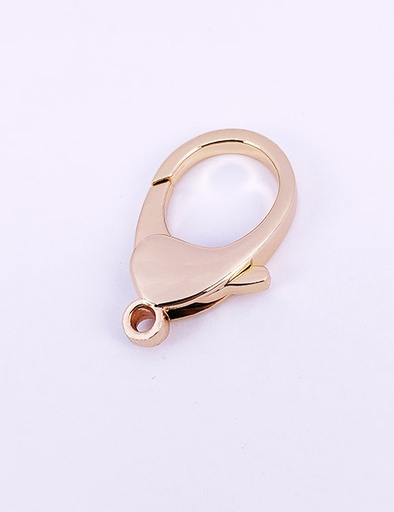 [WBO3001] 1/8" (3MM),固定尾环钩扣,钥匙扣狗扣链条扣,锌合金,WBO3001