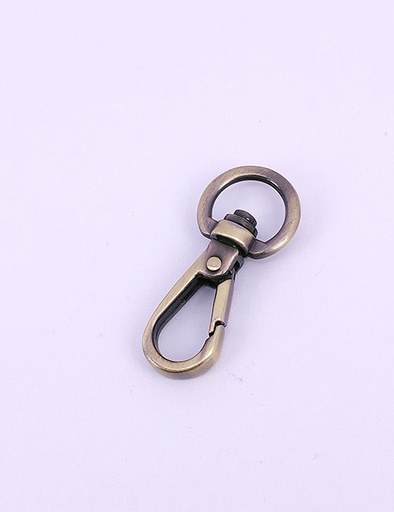 [WEA0017] 3/8" (10MM),旋转尾环钩扣钥匙扣万向狗扣链条扣,锌合金,WEA0017