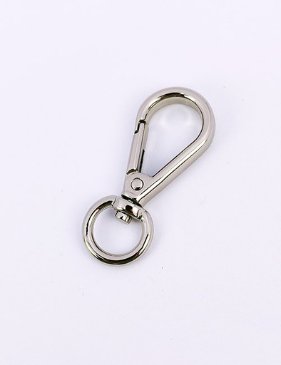 [WEA0014] 3/8" (10MM),旋转尾环钩扣钥匙扣万向狗扣链条扣,锌合金,WEA0014
