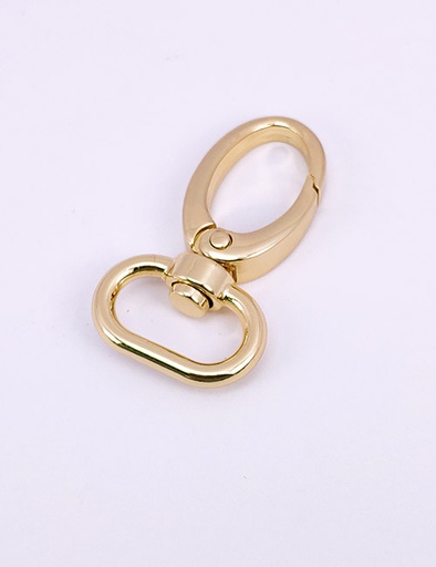 [WEB0030] 3/4" (20MM),旋转尾环钩扣钥匙扣万向狗扣链条扣,锌合金,WEB0030