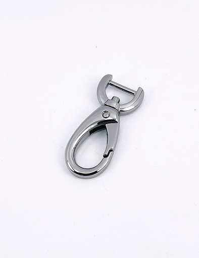 [WEA2016] 1/2" (12MM),旋转尾环钩扣钥匙扣万向狗扣链条扣,锌合金,WEA2016