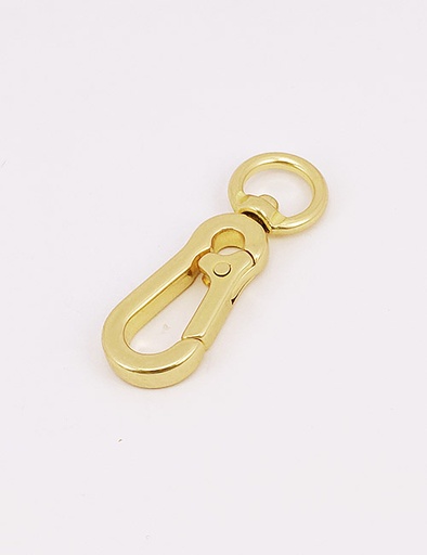 [WEA2027] 1/2" (12MM),旋转尾环钩扣钥匙扣万向狗扣链条扣,铜,WEA2027