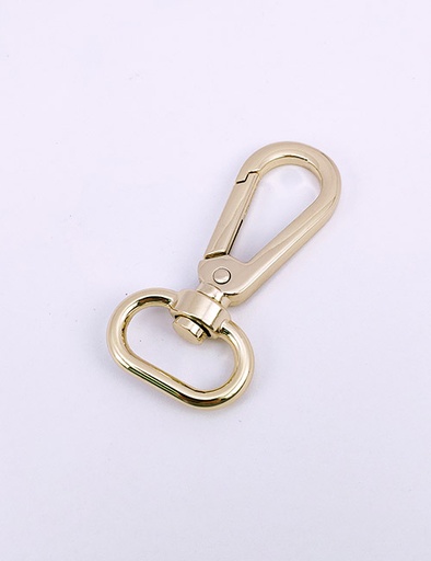 [WEB0020] 3/4" (20MM),旋转尾环钩扣钥匙扣万向狗扣链条扣,锌合金,WEB0020