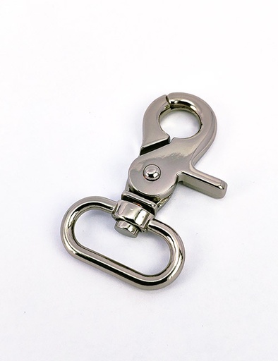 [WEB5016] 1"(25MM), Mousqueton pivotant, alliage de zinc, WEB5016