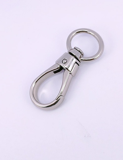 [WEA8008] 3/4" (18MM),旋转尾环钩扣钥匙扣万向狗扣链条扣,锌合金,WEA8008