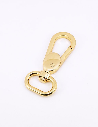 [WEB0019] 3/4" (20MM),旋转尾环钩扣钥匙扣万向狗扣链条扣,锌合金,WEB0019
