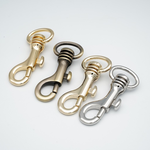 [WEB0036] 3/4"(20MM),旋转尾环钩扣钥匙扣万向狗扣链条扣,锌合金,WEB0036