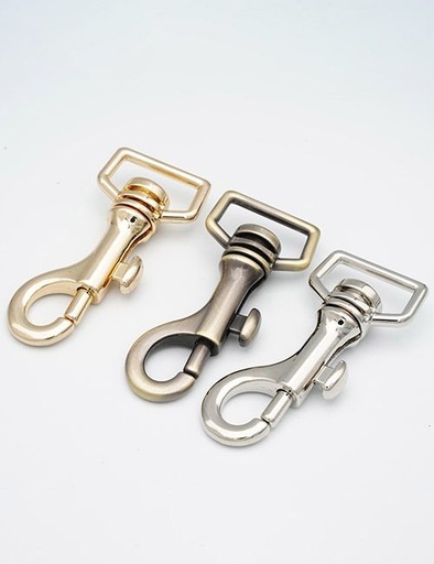 [WEC0001] 1 1/8" (30MM),旋转尾环钩扣钥匙扣万向狗扣链条扣,锌合金,WEC0001