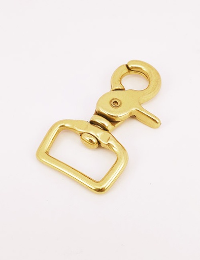[WEB5004] 1" (25MM),旋转尾环钩扣钥匙扣万向狗扣链条扣,铜,WEB5004