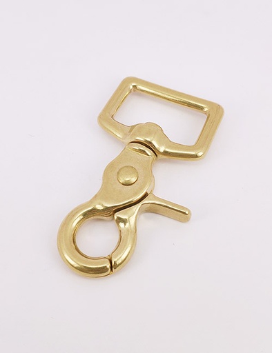[WEB6005] 1" (26MM),旋转尾环钩扣钥匙扣万向狗扣链条扣,铜,WEB6005