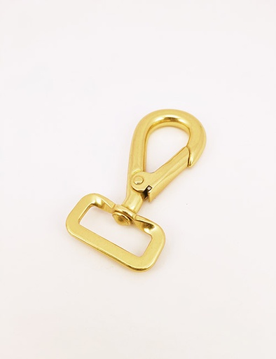 [WEB5006] 1" (25MM),旋转尾环钩扣钥匙扣万向狗扣链条扣,铜,WEB5006
