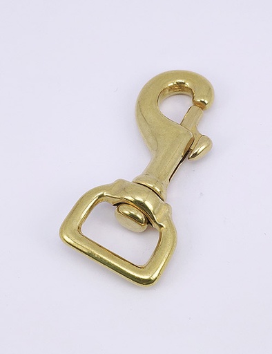[WEB2002] 7/8" (22MM),旋转尾环钩扣钥匙扣万向狗扣链条扣,铜,WEB2002