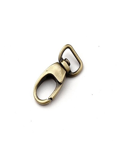 [WEA2030] 1/2" (12MM),旋转尾环钩扣钥匙扣万向狗扣链条扣,锌合金,WEA2030