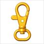 [WEA2031] 1/2"(12MM), Mousquetons pivotants, alliage de zinc, WEA2031