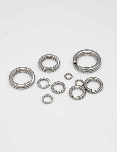 [VHO5001] 1/4"(5MM), geteilte Schlüsselringe, Edelstahl, VHO5001